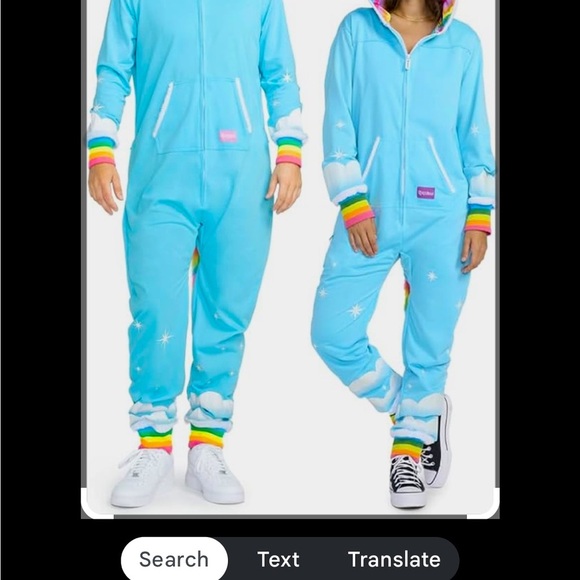 TipsyElves size Med rainbow 🌈 Unicorn 🦄 onesie, zippers and pockets - Picture 14 of 15